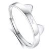 Xingcheng original Xingyue anel feminino luminoso S925 nicho de prata esterlina alto sentido Casal Aberto anel de luz de moda de luxo
