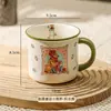 Tazas Copatrocinadas para Niñas, Tazas de Regalo Lindas, Tazas de Cerámica, Vasos de Agua para Pareja, Regalos Creativos, Tazas de Leche, Tazas