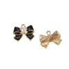 Estilo Coreano Estilo Chanel Lazo Hecho a Mano DIY Accesorios para el Cabello Accesorios de Pinza Lateral Aleación Goteo de Aceite Camelia Anillo para el Cabello Colgante