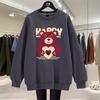 Sudadera de cuello redondo gruesa con forro polar de alta calidad para hombre y mujer, moderna y de moda para otoño e invierno. Nueva camiseta.