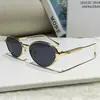 Nuevas Gafas de Sol Metálicas Ovaladas de Moda Estilo Influencer Europeas y Americanas Transfronterizas Más Vendidas Gafas de Sol con Protección UV