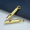 Suministros para Exteriores Herramienta EDC Llavero Colgante de Silbato de Supervivencia de Latón Hecho a Mano Silbato Sónico de Cobre Puro Amarillo Vintage