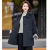 Abrigo de Invierno 2026 para Madres, Personas de 60-70 Años, Cálido, Moderno, Casual, Adelgazante, Versátil Abrigo tipo Cárdigan
