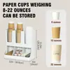 Estante de Almacenamiento de Vasos de Papel Desechables Barra de Mostrador Escritorio Taza de Café Taza de Té con Leche Comercial Multifuncional Estante de Almacenamiento de ABS