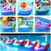 Barco Infantil de Agua a Manivela, Barco para Piscina, Barco de Choque Eléctrico con Luces, Barco Cisne con Luces, Barco de Dibujos Animados a Batería