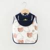 Mono para bebés, niños y niñas, jardín de infantes, alimento complementario para comer, impermeable, antisuciedad, bolsa de comida para bebés, babero, delantal retrorreflectante para niños