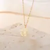 Collar con Colgante de Fortuna de Plata de Ley 925 para Mujer, Cadena para Clavícula de Moda Estilo Chino Nuevo con Carácter de Fortuna, Modelo de Regalo en Vivo, Estilo Popular de Concha de Agua