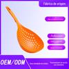 Escorredor de silicone de grau alimentício resistente a altas temperaturas frigideira antiaderente antiderrapante filtro multifuncional colher de silicone colher para macarrão tamanho grande