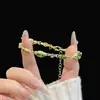 [Mengye Xinghe] Nuevo Diseño de Nicho Lujo Ligero Pulsera de Diamantes Brillantes de Colores, Versátil y Exquisita, Pulsera de Moda Personalizada