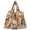 Bolso Estilo Pintura al Óleo de Van Gogh, Capacidad Extra Grande, Bolsa de Compras Plegable, Bolsa de Dibujos Animados Ecológica para Supermercado, Bolsa para la Compra, Bolsa de Almacenamiento