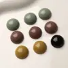 Estilo Japonés Retro Geométrico Redondo Media Pastilla Acrílico Parche para Joyería Pendientes DIY Pendientes Accesorios para Funda de Teléfono Móvil