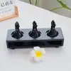 Botella de Perfume, Recipiente para Aceites Esenciales, Cuenco para Aceites Esenciales, Botella de Aceite Esencial con Forma de Hoja, Bandeja de Madera, Herramientas de Masaje para Spa, para Uso en Salones de Belleza