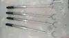 Pinça para cadinho de níquel em aço inoxidável pinça de pescoço redondo pinça de cabeça redonda garfo para cadinho forno mufla de alta temperatura pote seco amostrador clipe de amostra