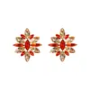 Pendientes de aleación con diamantes de temperamento exagerado para mujer, pendientes de moda creativa europeos y americanos, viento frío, suministro transfronterizo