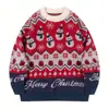 Suéter Jacquard Navideño de Muñeco de Nieve para Hombre Andrei Personalizado con Tu Propio Diseño, Estilo Otoño/Invierno 2025, Cuello Redondo, Tejido de Punto de Manga Larga.