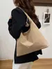 Bolsa de Mano Retro Escarchada de Gran Capacidad Súper Popular Transfronteriza para Mujer, Bolso de Hombro Versátil de Moda Nueva, Bolso de Mano