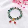 Pulseira de Cristal de Feijão Vermelho Pulseira de Cristal Coreana Menina Buda Pulseira Popular Presente de Casal Suprimento para Barraca