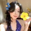 Atmósfera Super de Hada, Pasador de Flor Rosa Puro y Deseable, Accesorio para el Cabello con Borla de Flor Fresca para Permanente, Nuevo Adorno para el Cabello Elegante Estilo Chino Hanfu