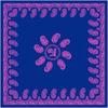 Lenço de Cabeça Novo Retrô Flor Caju Grande Feminino Decorativo Envoltório de Peito Lenço Quadrado Grande Xale Lenço Proteção Solar