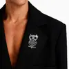 Broche de Gato Búho Estilo Coreano, Broche Personalizado Simple y de Alta Gama, Hebilla Versátil para Bufanda, Accesorio de Pin para Abrigo Suéter