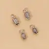 Plata de Ley 925 Accesorios DIY al por Mayor Hilo de Mano Plata Tailandesa Retro Tamaño Colgante Flor en Capullo Cadena de Mano Colgante Moda