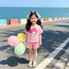 2026 Nuevo Conjunto de Ropa de Casa Dulce de Dibujos Animados Lindo de Verano para Niñas y Niños Pequeños