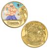 Monedas Conmemorativas de Dragon Ball Son Goku Vegeta Monedas de Anime Monedas de Metal Fundido Mercancía Regalos Coleccionables