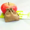 Bolsa de lino de imitación de punto de fábrica bolsa para joyas bolsa de regalo para joyas bolsa de brocado bolsa pequeña de tela bolsillo para manojo de pulseras de cuentas venta al por mayor