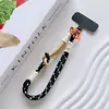 Corda Curta Dopamina Cordão para Celular Pulseira de Pulso Colorida Chaveiro de Cartão Anti-Perda Desenho Animado Fofo Alça de Celular