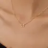 Collar de Cachorro Hueco Estilo Europeo y Americano de Plata de Ley S925 para Mujer, Cadena para Clavícula Regalo de Nicho de Alta Gama Francés