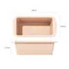 Molde de Silicona para Pastel DIY Molde de Silicona Rectangular con Doble Oreja para Pan Tostado Herramienta para Hornear Caja para Pan Molde para Pan