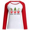 Día de San Valentín manga larga tres gnomos viejo AMOR AMOR AMOR Raglán cuello redondo manga larga camiseta pareja ropa de mujer al por mayor