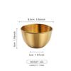 Tazón pequeño de acero inoxidable para mojar Tazón dorado para salsa para mojar Plato para condimentos Tazón para mojar sushi Taza para salsa Tazón para mermelada con juego de cuchara