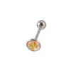 Fabricante de Accesorios para Piercings Corporales, Estilos Europeos y Americanos, Varios Colores Mixtos, Patrones de Colores Mixtos, Clavos de Lengua con Goteo de Aceite de Acero Inoxidable, Anillos de Lengua, Accesorios para la Lengua
