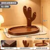 Novo porta-chaves de entrada estilo chinês, organizador de mesa para itens pequenos, bandeja de armazenamento para óculos, prateleira com gancho de madeira maciça