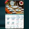 2026 Nuevo Modelo Año Nuevo Jingdezhen Celadón de Color Bajo Esmalte Exquisito Juego de Cuencos y Platos de Porcelana Juego de Vajilla de Porcelana Hueso para el Hogar Regalo