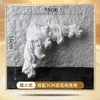 Flor Decorativa de Esquina en Moldeo de PU Estilo Francés sin Pintar para Fondo de Pared de Sofá de Dormitorio, Tira de Borde para Pasillo de Entrada Tira Decorativa DIY, Decoración de Techo