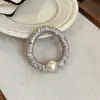 Ligas para el Cabello Delgadas~Accesorios para el Cabello de Perlas para Moño con un Toque de Lujo, Adornos para el Cabello Plisados, Cuerdas Versátiles para el Cabello de Uso Diario, Ligas Básicas para el Cabello