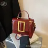 Bolso Bandolera Retro para Mujer 2025 Nuevo de Moda Estilo Coreano Versátil al Hombro Moda Texturizado Color Sólido Bolso Cuadrado Pequeño