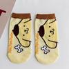 Novas meias japonesas de algodão com desenho de cachorrinho fofo para primavera e verão, meias curtas rasas, meias femininas jacquard retas, meias estilo barco para mulheres