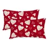 Fundas de Almohada Personalizadas para el Día de San Valentín Transfronterizas, Decoración de Atmósfera Festiva, Fundas de Cojín para Sofá del Hogar, Fundas de Cojín en Forma de Corazón para Dormitorio