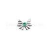 Arete de Titanio F136 con Lazo de un Solo Diamante G23 Titanio Rosca Interna Stud para Labio Stud para Lengua Joyería para Piercing Adorno para la Cabeza