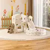 Juguete combinado 2 en 1 para niños, resbaladilla y columpio para casa, interior y exterior, para niños pequeños de 3 a 9 años