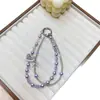 Corrente de Celular Feminina Criativa Ins Moda Pingente de Celular DIY Feito à Mão Pérola Cristal Strass Corrente Dupla Cordão Novo Estilo