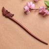 Nova Presilha de Cabelo de Jacarandá com um Design Único de Coelho, Acessório de Cabelo Personalizado, Presilha de Cabelo Artesanal de Madeira Maciça, Acessório de Estilo Artístico