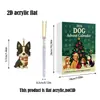 Calendario de Adviento Navideño para Perros Mascotas Transfronterizo 2026 Caja Sorpresa Decoración de Árbol de Navidad Adorno de 24 Piezas Caja de Regalo