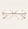Gafas de Marco Redondo Nuevas Moda Taizhou 2025 Ligeras de Metal para Mujer al por Mayor Gafas para Visión Ultra Cercana Luz Azul Anti-Azul