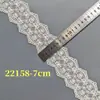 Malla de 6 cm a 8,5 cm con bordado de seda de leche, encaje bordado, código de barras, belleza, espalda, ropa interior, puños, cuello, falda, auxiliar