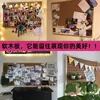 Zhenteng Quadro de Cortiça Parede de Fotos Fundo de Parede Quadro de Mensagens Estilo Ins Escola Jardim de Infância Quadro de Cortiça com Tachinhas Linho