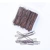Horquilla con cabeza esférica con clip en forma de U para uso europeo y americano, herramienta para el cabello de estudio negra, horquilla con clip de acero fijo en forma de U